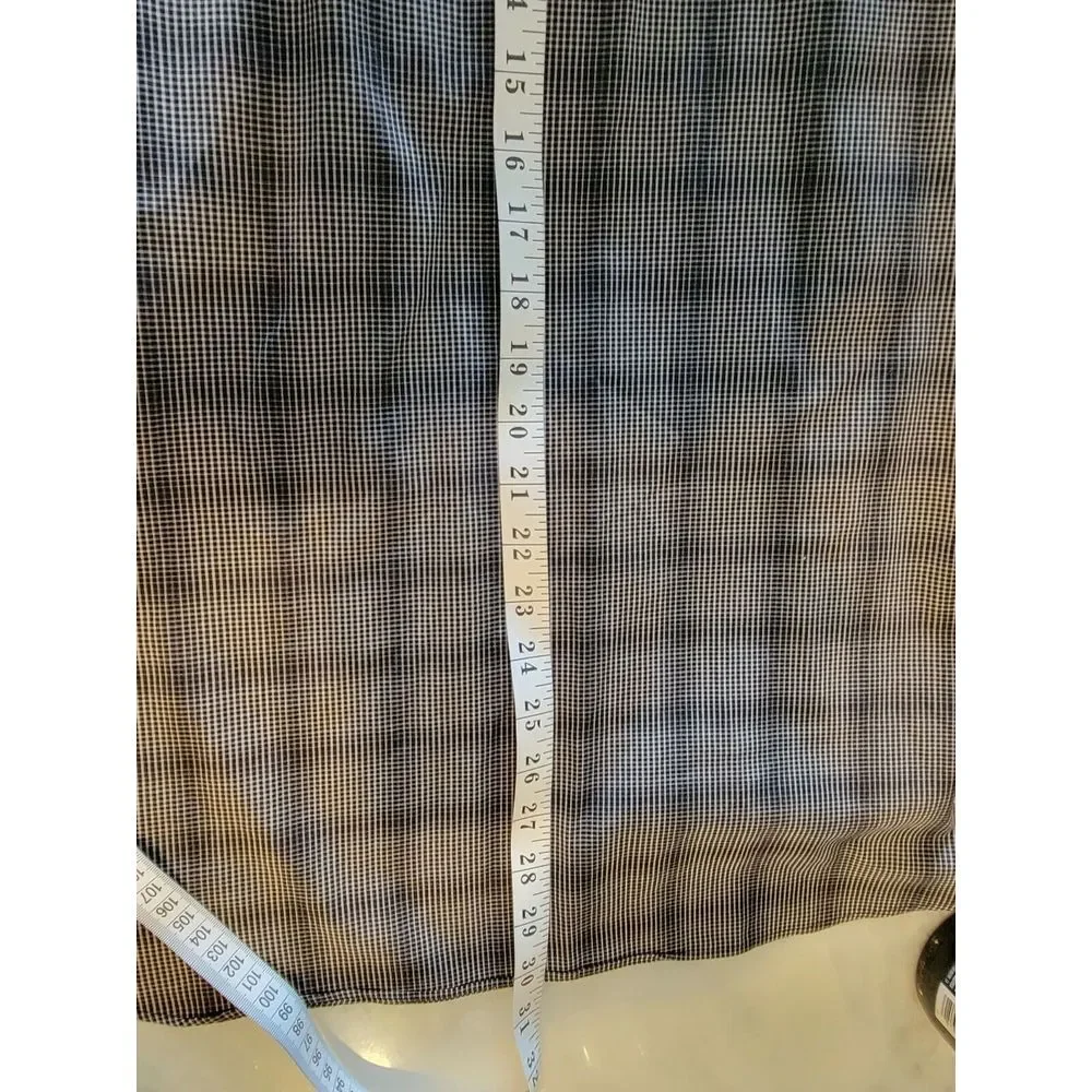 Men's LS Shirt, 14th & Union, Size 17.5 Plaid Trim Fit Wrinkle Resistant - Picture 4 of 7
